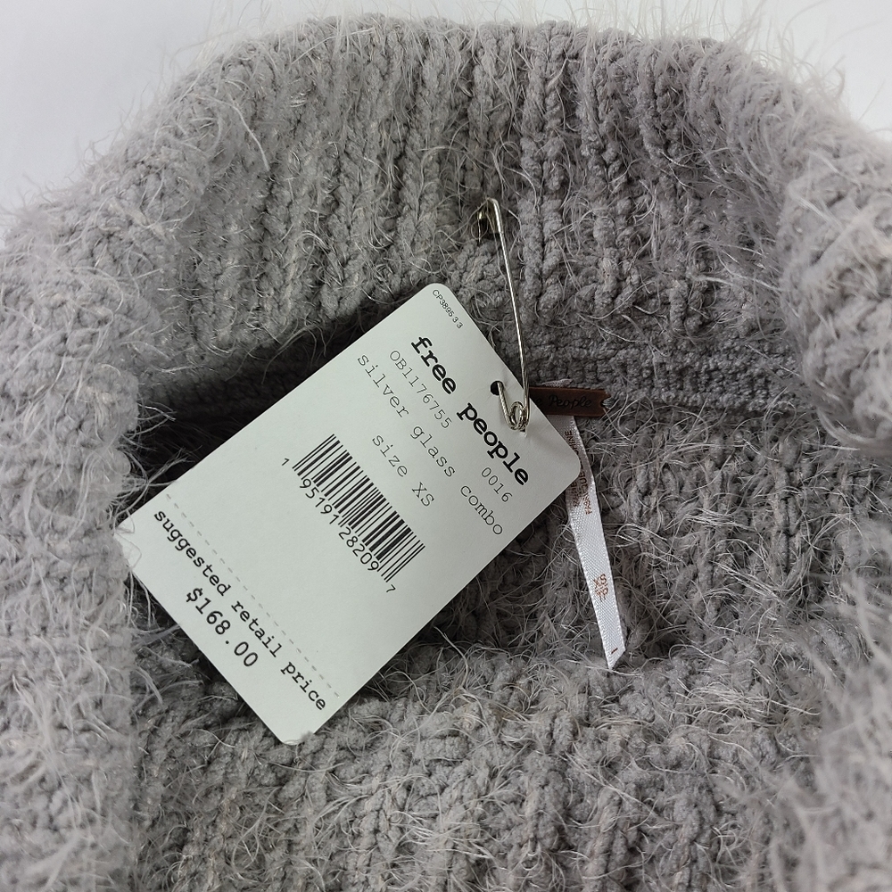 FREE PEOPLE Gray Oasis Tunic Sweater - Picture 3 of 3